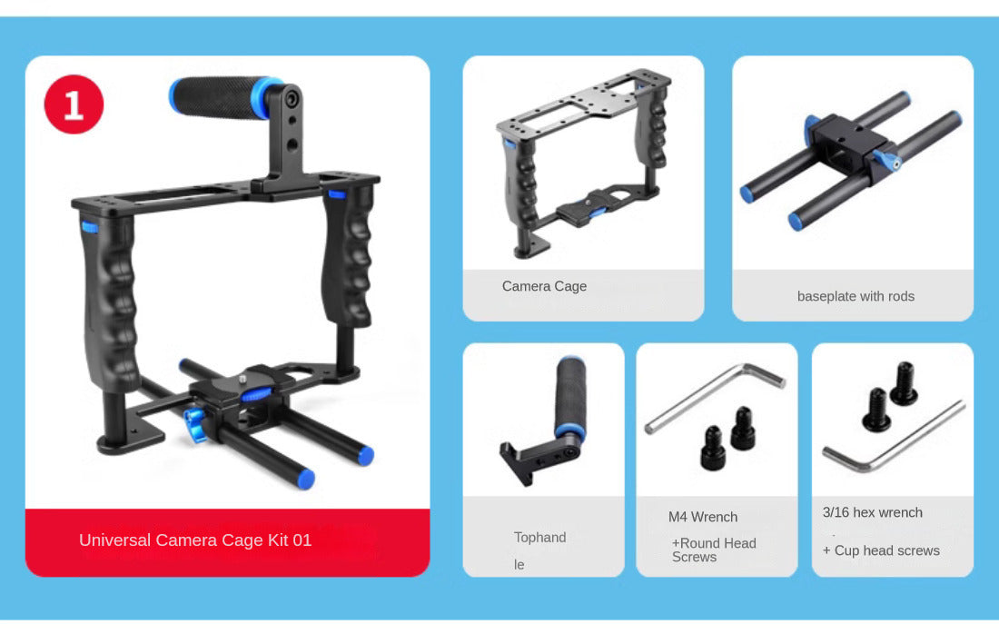 Camera Shoulder Support Rig Kit with Cage & Matte Box for Dslr Video Camcorder camera shoulder rig set TOPCINE