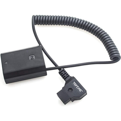 D-Tap to NP-FZ100 Dummy Battery Coiled Power Cable Cord Adapter Compatible for Sony Alpha 1 Alpha A7III A7R III A9 A7R IV Alpha 9 II A9R A9S A7R3 A7S3 FX3 Camera dummy battery TOPCINE D-Tap Plug