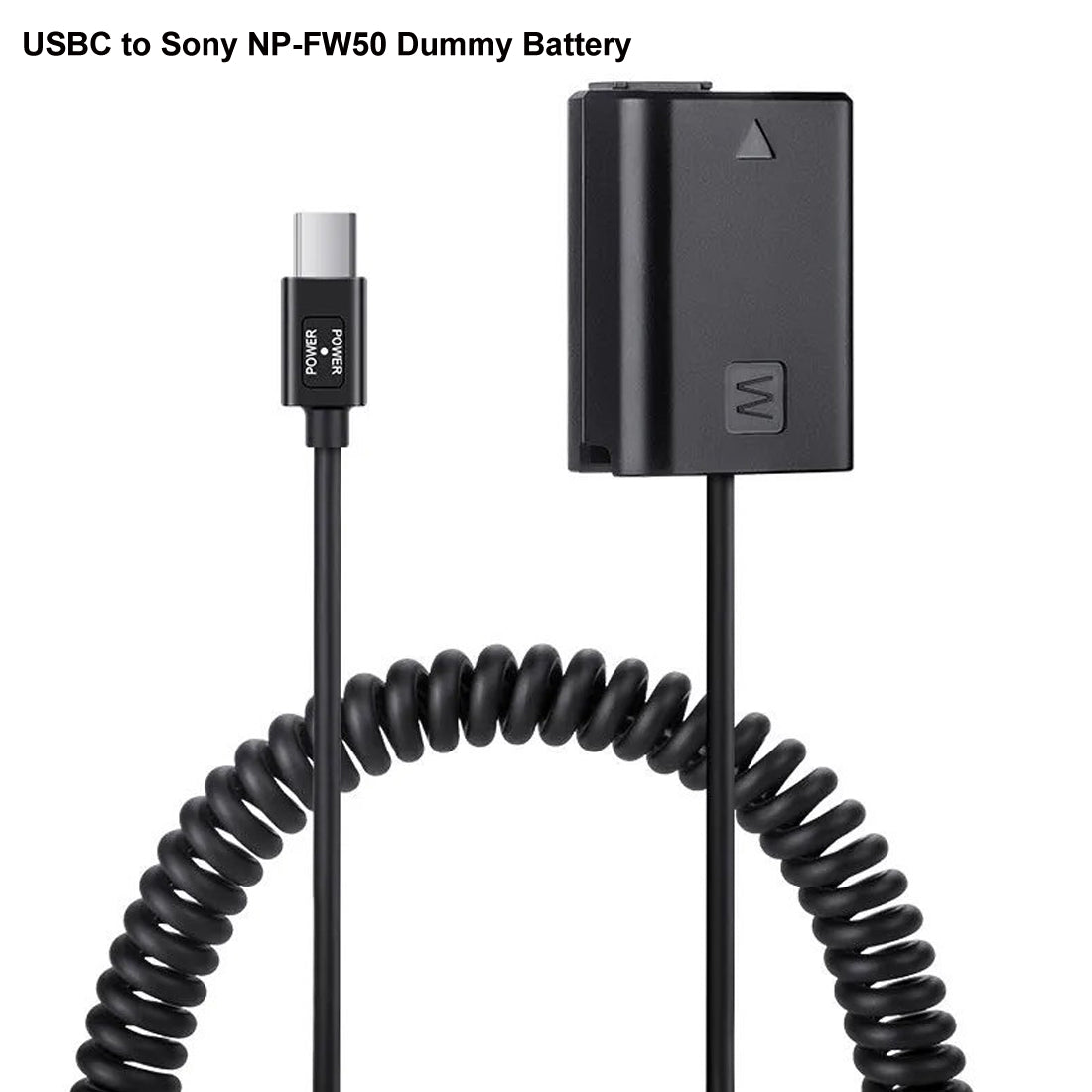 NP-FW50 Dummy Battery DC Power Adapter Cable for Sony Cameras D-Tap USBC Plug camera dummy battery TOPCINE