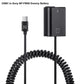 NP-FW50 Dummy Battery DC Power Adapter Cable for Sony Cameras D-Tap USBC Plug camera dummy battery TOPCINE