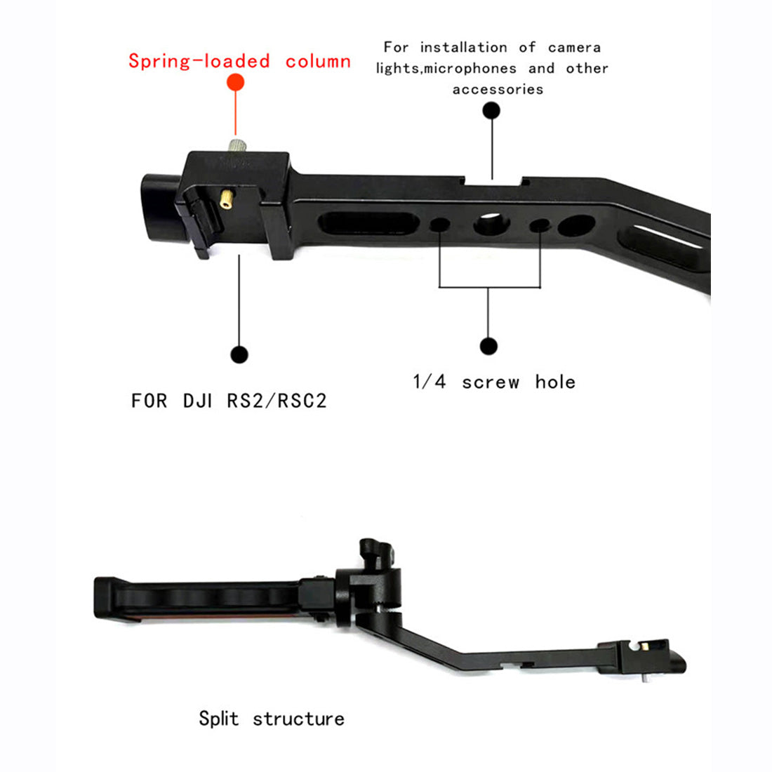 RS5 Handle RS4/RS3 Handgrip for DJI Ronin Gimbal Stabilizer handgrip TOPCINE