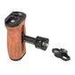 360° Rotating Wooden Side Grip Handle for DSLR Camera Cage handgrip TOPCINE