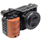 ZVE10 Camera Cage with Wooden Handgrip for Sony Alpha ZV-E10 Camera Rig Camera Cages TOPCINE