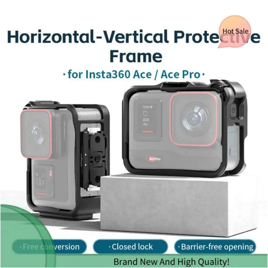 Protective Frame Expansion ABS Cage Case Action Housing Shell for Insta360 Ace/Ace Pro