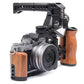 Wooden L Grip Camera Cage for Nikon ZFC Camera with Cold Shoe Mount camera L plate TOPCINE