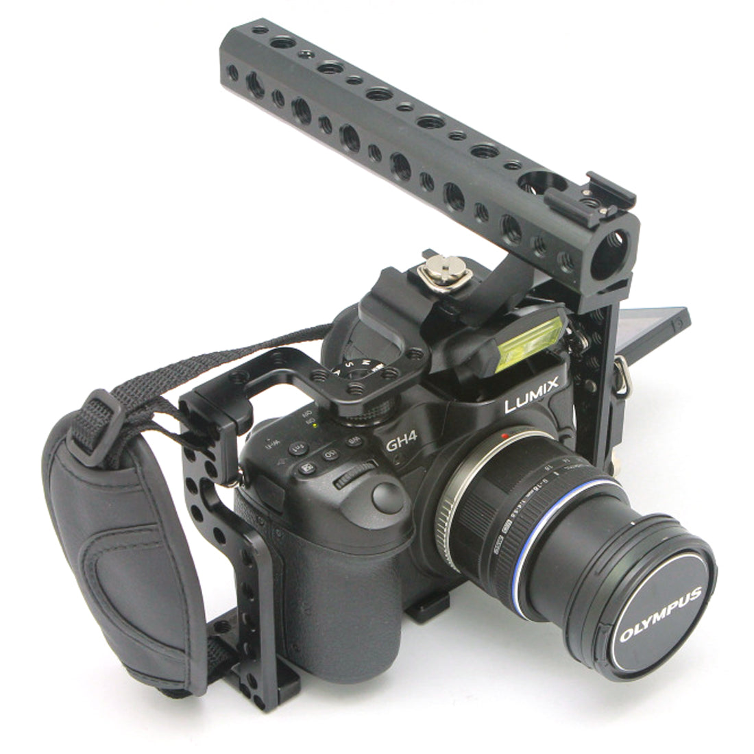 Panasonic Lumix GH4 / GH3 Camera Cage with Tophandle & Wrist Strap Kit camera cage TOPCINE