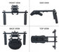 Professional Shoulder Rig Support Kit for Most DSLR Video Cameras Handheld Shoulder Mount Support Video Camera Anti-shake Stabilizer Kit for Vlogging Filmmaking Social Media Content Creation Outdoor Shooting