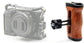 A7R6 Camera Cage for Sony Alpha 7R VI Camera with Arca Base NATO Chute camera cage TOPCINE Side Wooden Grip