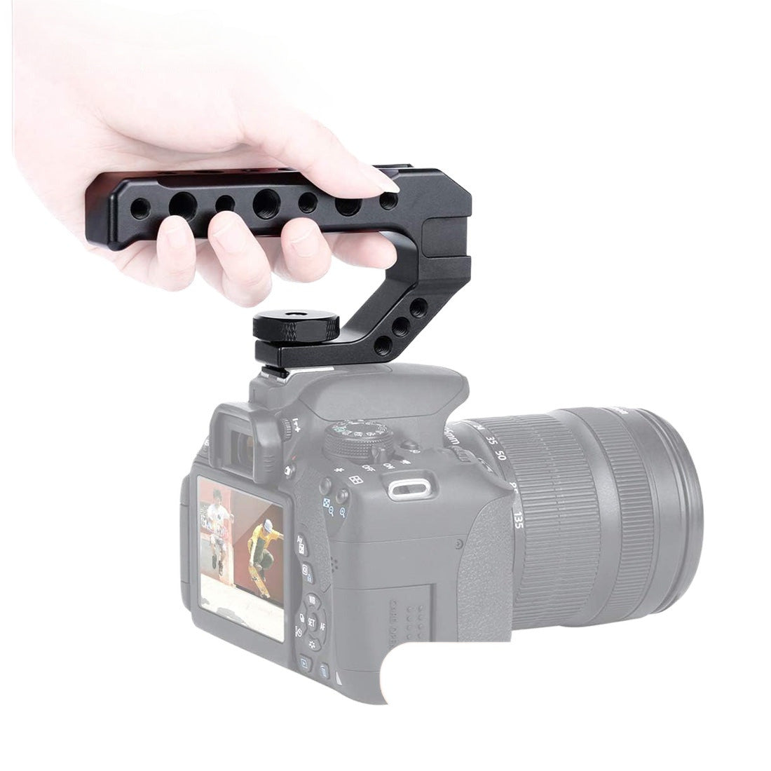 Camera Top Handle Cold Shoe Interface with Plenty 1/4", 3/8" Screw Threaded Holes TOPCINE