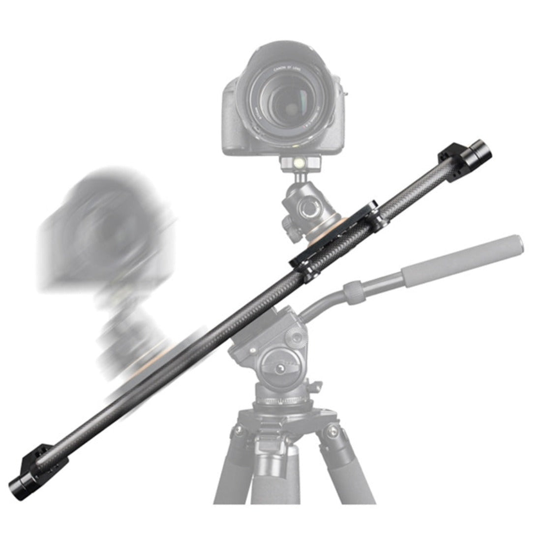 Carbon Fiber Motorized Camera Slider Dolly 60cm/80cm for Video TOPCINE