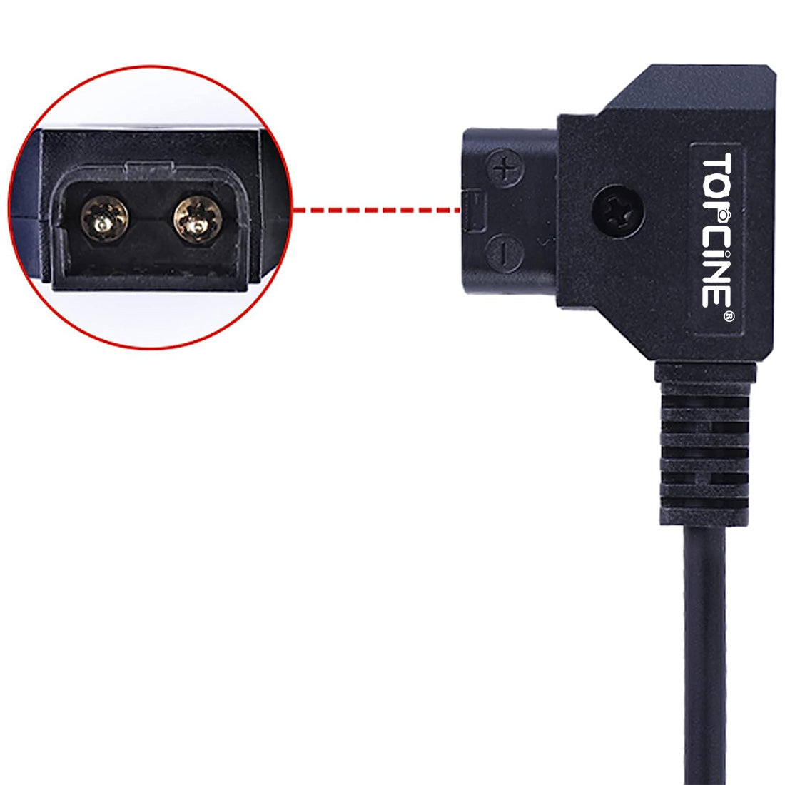 D-Tap to Locking DC 5.5×2.5mm Power Cable for Camera & V-Mount Battery camera cable TOPCINE