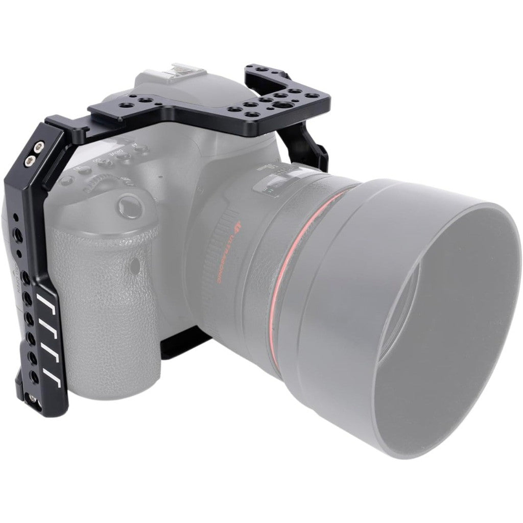 Camera Cage for Canon EOS 6D 6DII Mark II with NATO Rail Cold Shoe Quick Release Plate for Arca-Swiss Tpye