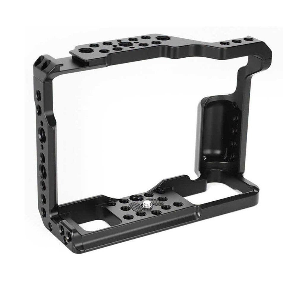 XT3 Camera Cage Compatible for Fujifilm XT2 XT3 Camera Full Cage for Fuji X-T2 X-T3 with Cold Shoe Multiple Accessories Port
