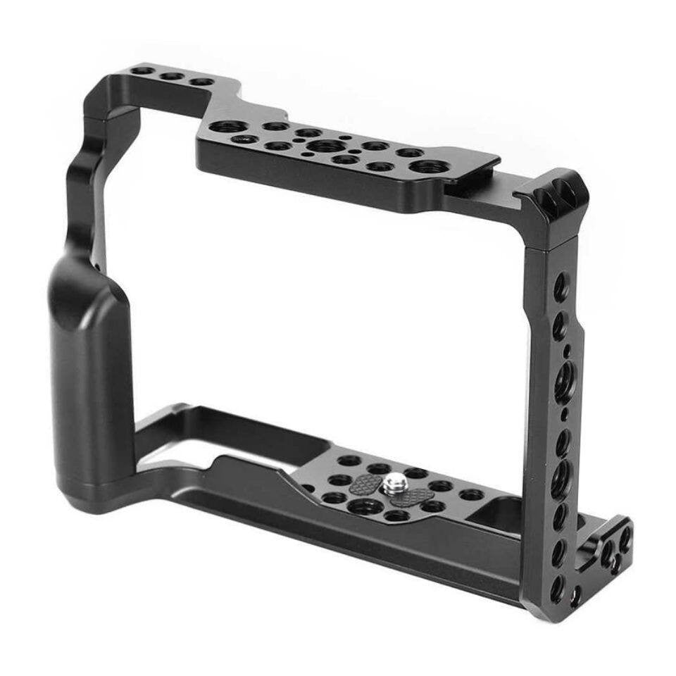 XT3 Camera Cage Compatible for Fujifilm XT2 XT3 Camera Full Cage for Fuji X-T2 X-T3 with Cold Shoe Multiple Accessories Port