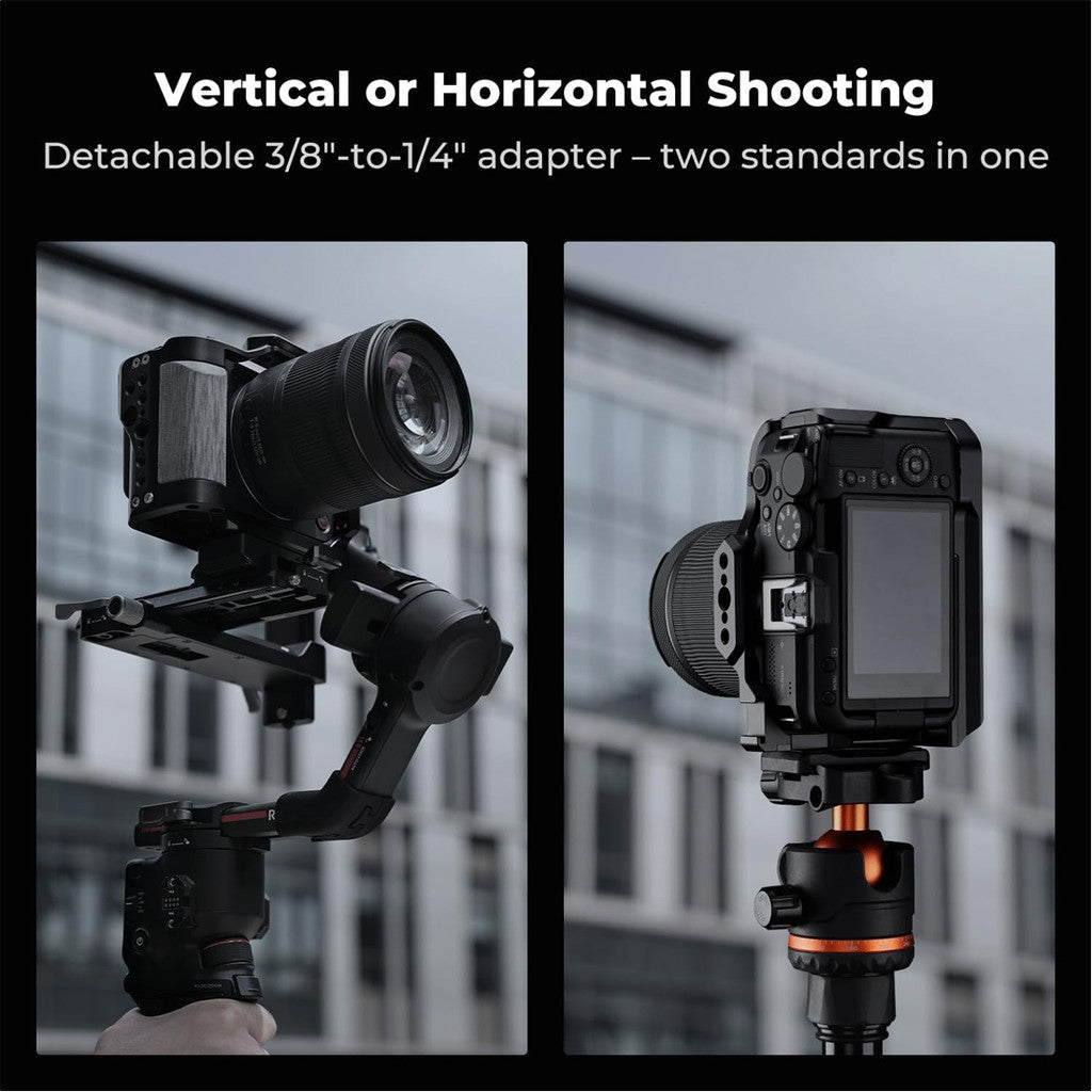 Topcine Camera Cage for Canon R50V with Arca-Swiss Base & Wooden Grip camera cage Topcine Official Store