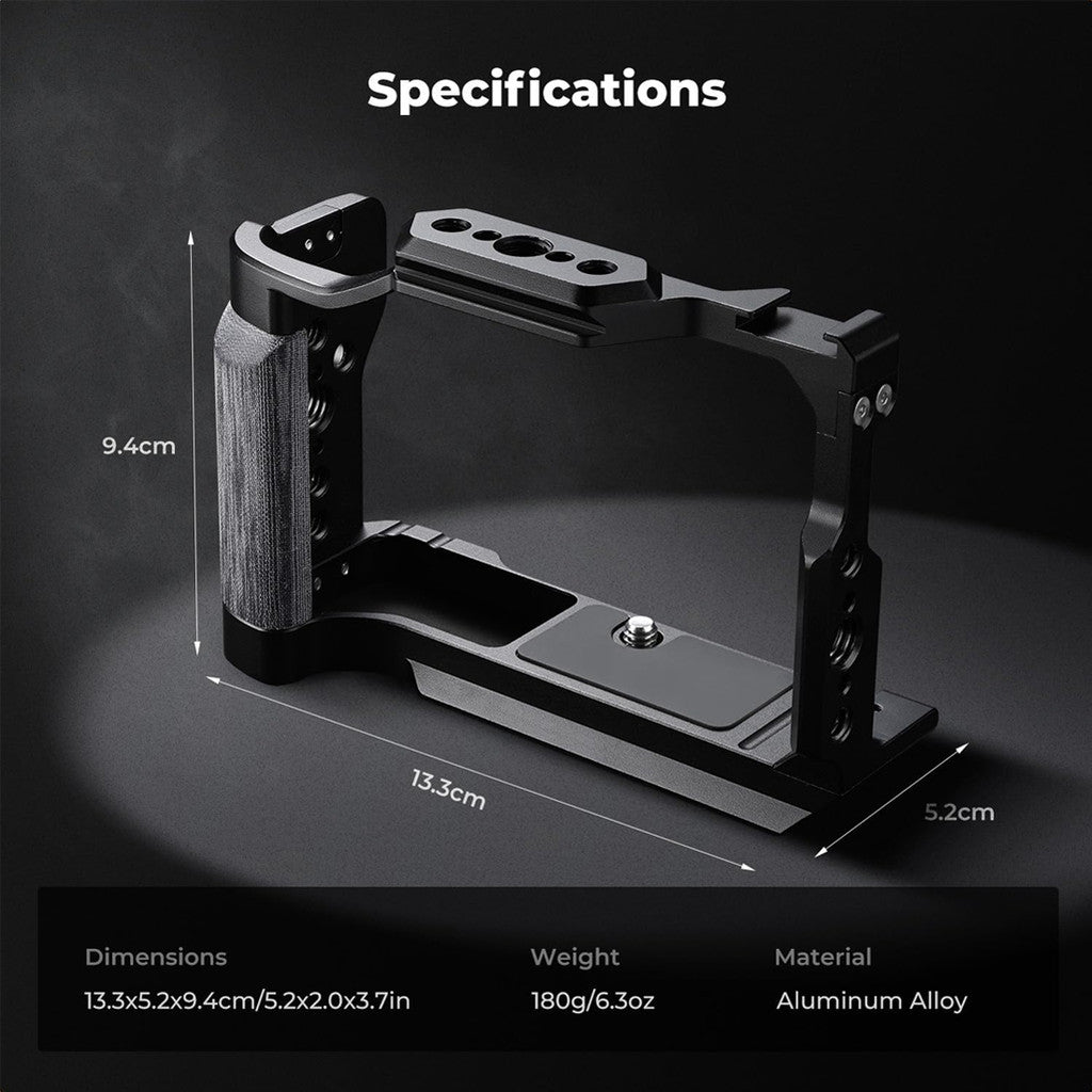 Topcine Camera Cage for Canon R50V with Arca-Swiss Base & Wooden Grip camera cage Topcine Official Store